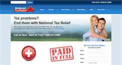 Desktop Screenshot of nationaltaxreliefinc.com