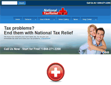 Tablet Screenshot of nationaltaxreliefinc.com
